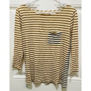 Ann Taylor Peplum Top Sleeveless Color Block Career‎ Blouse Size 10